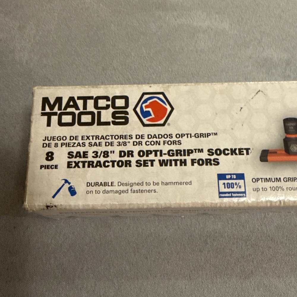 Matco Tools 8pc 3/8” Drive Socket Extractor Set - SBP80GX