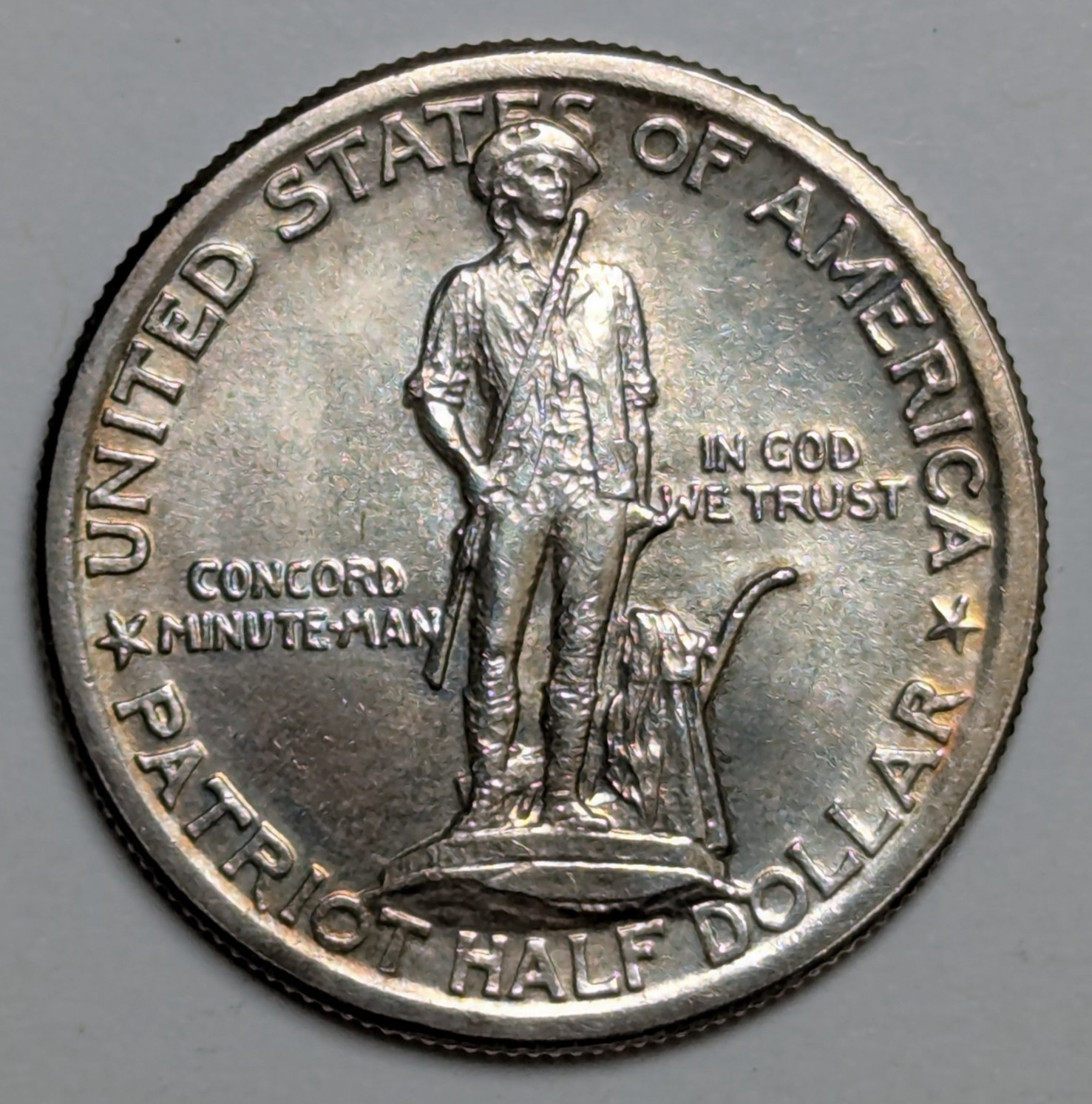 1925 Lexington Concord Commemorative Silver Half Dollar w/ Original Box UNC