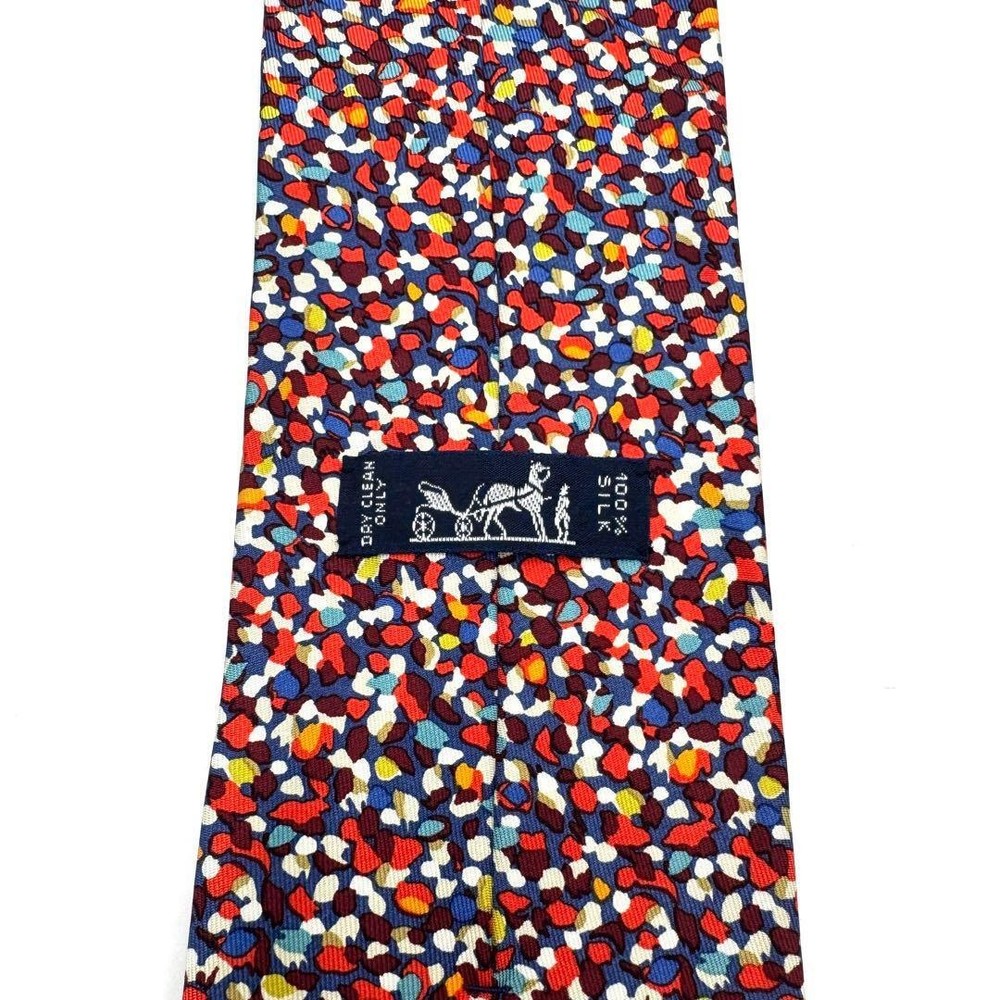 HERMES 100 Silk Tie Multicolor