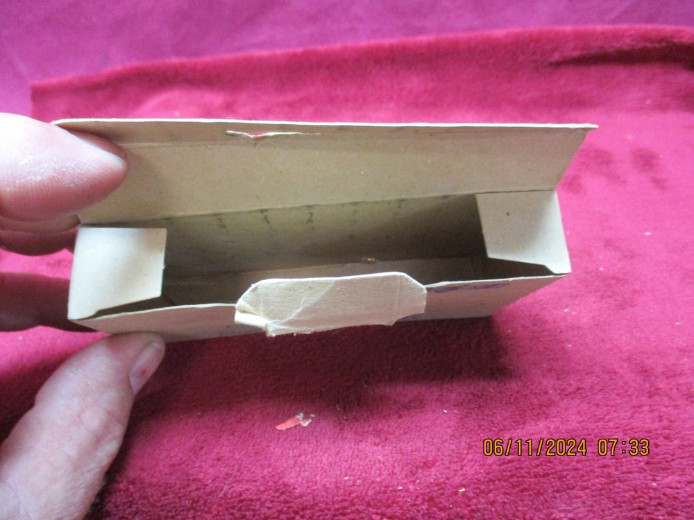 Vintage USGI Caliber .30 M1909 Blank Ammo Box, (EMPTY)