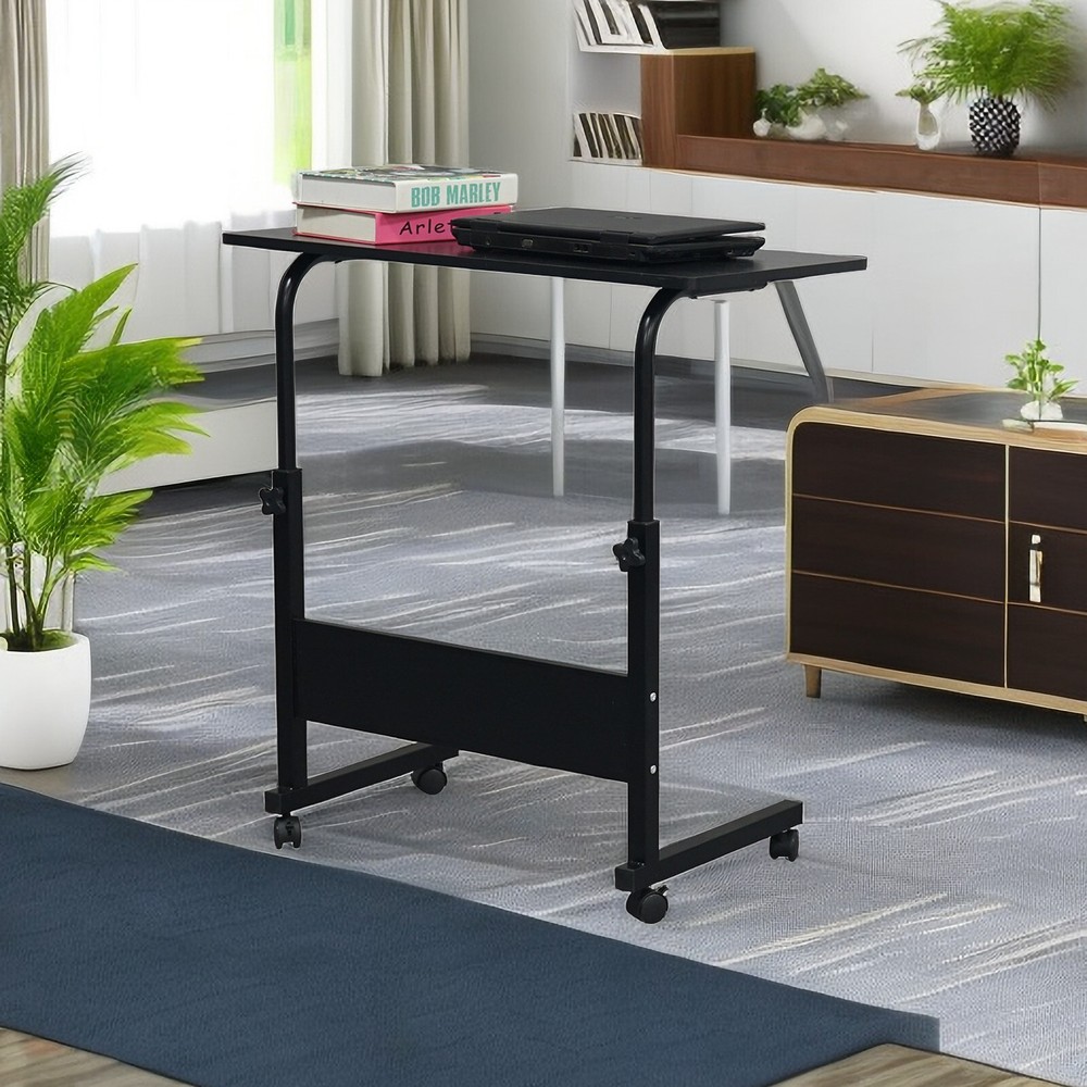 31.5'' Tabletop Black Adjustable Computer Desk, Ergonomic Portable Laptop Table