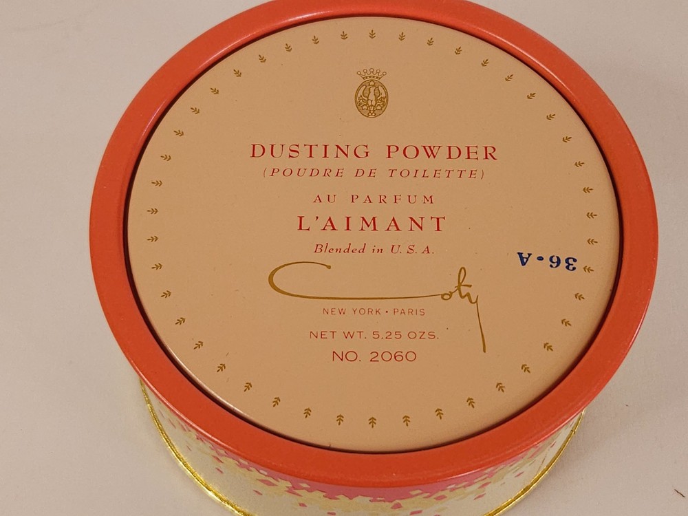 Vintage Coty L'Aimant Dusting Powder Vanity