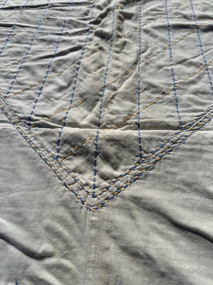 vintage embroidered quilt