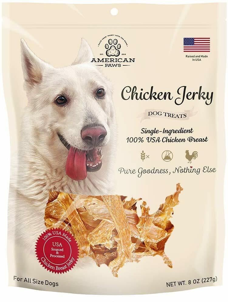 Chicken Jerky Dog Treats Made In USA 100% Chicken Breast Nothing Else