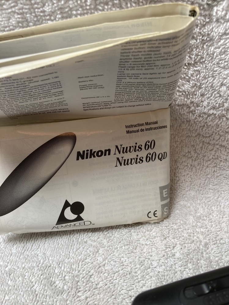 Nikon Nuvis 60 point & shoot compact camera preowned ￼ read Description.