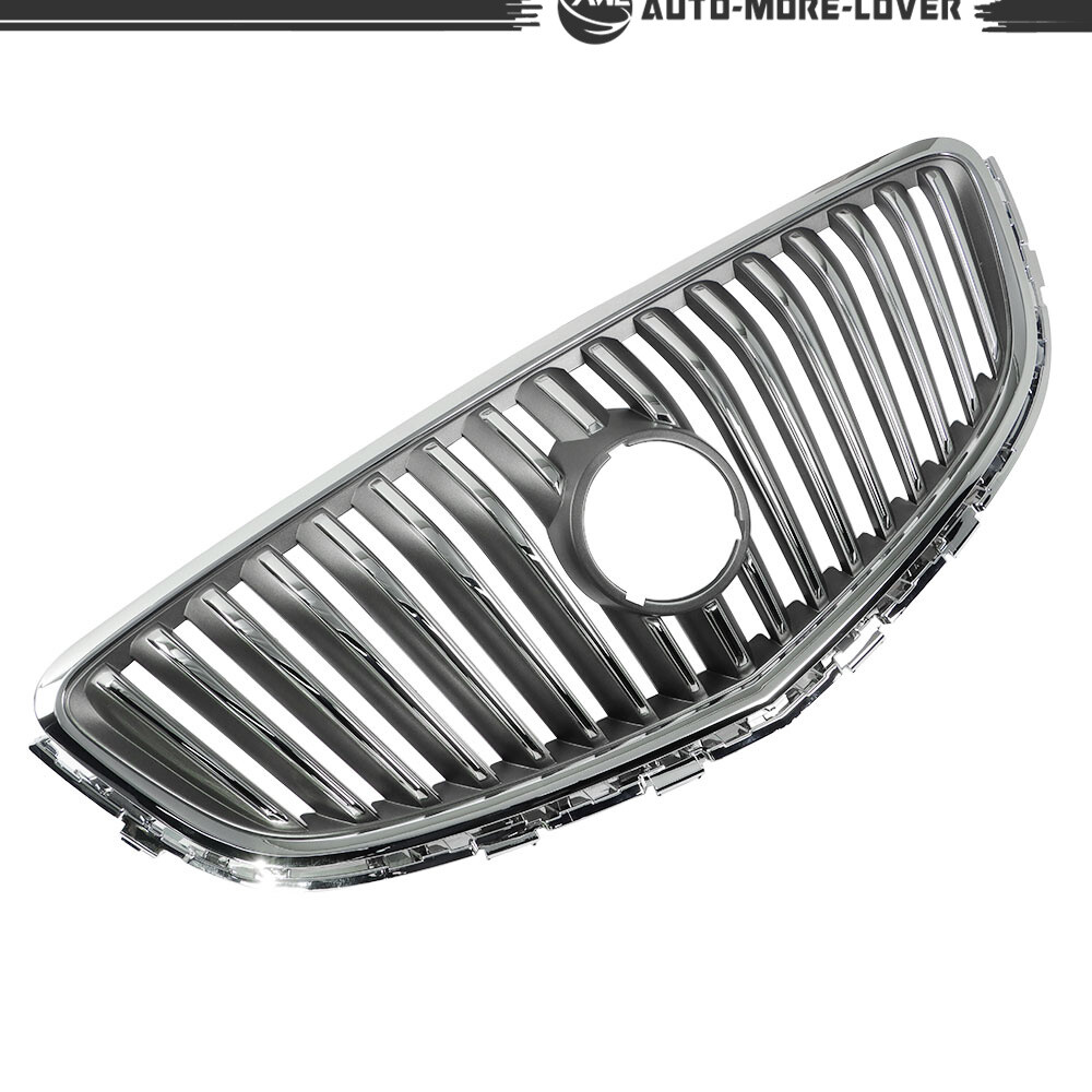 For 2012-2017 Buick Verano Front Bumper Upper Grille Assembly Chrome Replacement