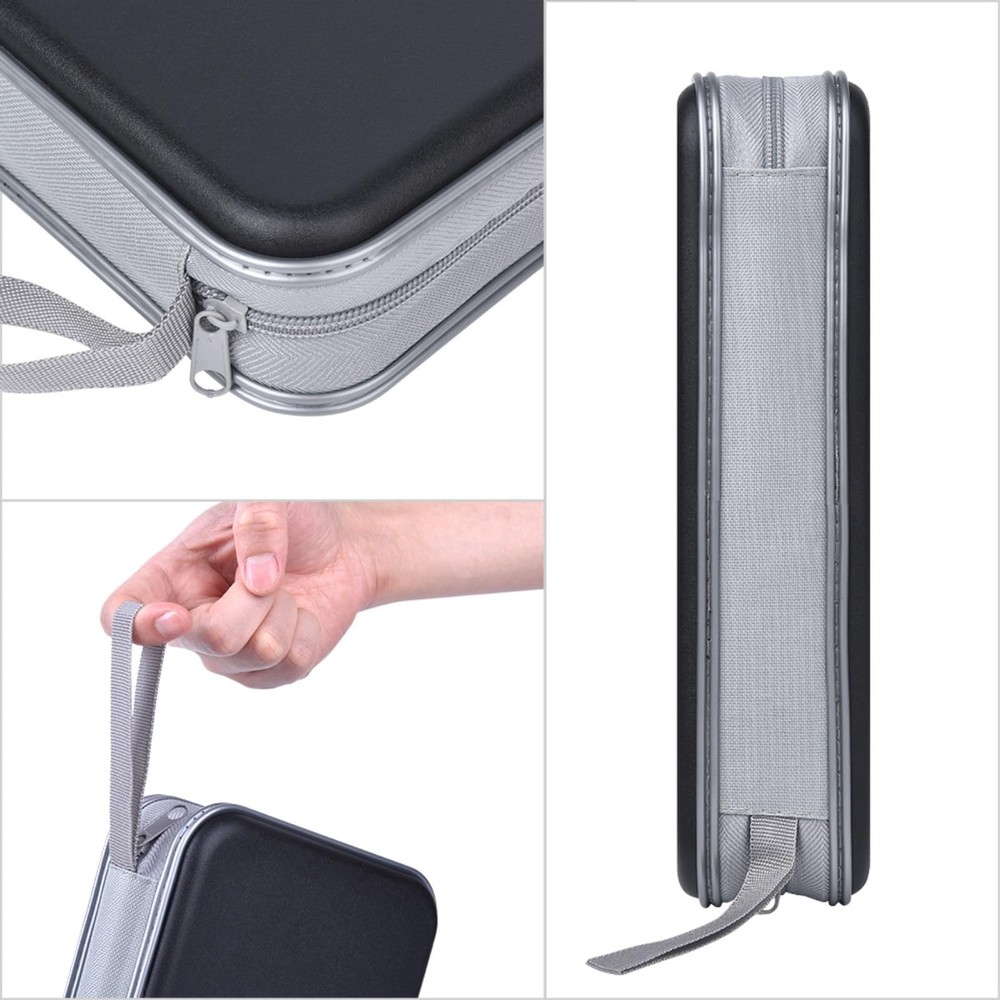 96 Capacity CD DVD Case Storage Binder Wallet Zipper Protective Organizer