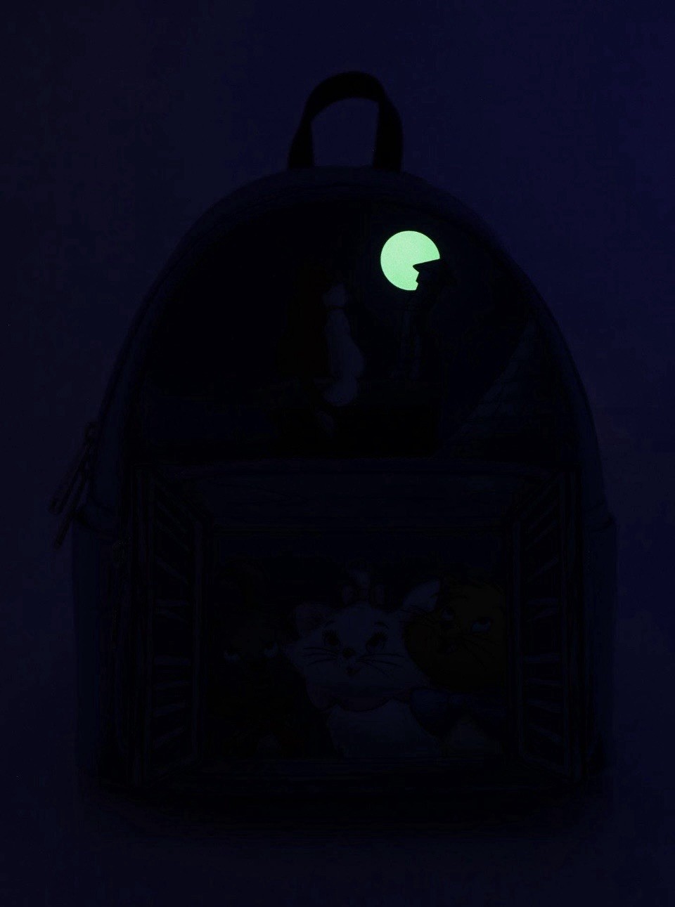 Loungefly Disney the Aristocats Window Portrait Glow-in- the -Dark Mini Backpack
