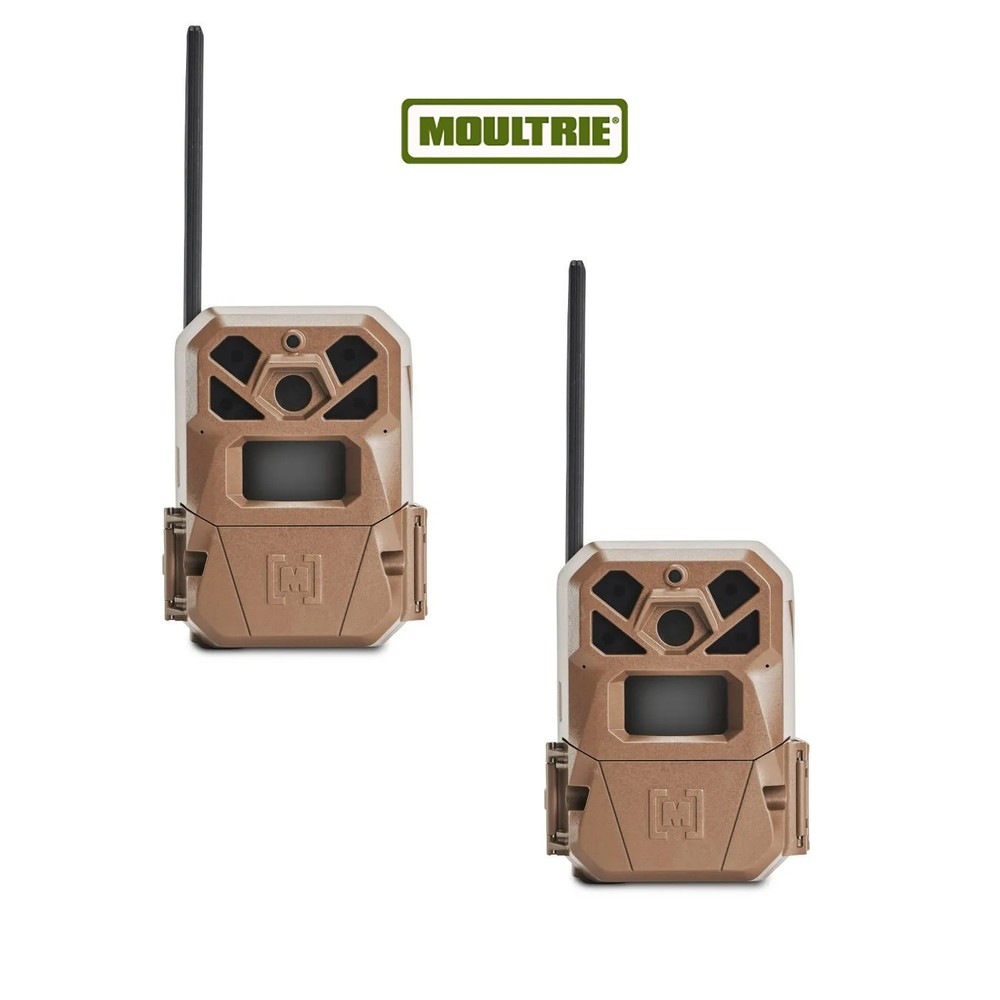 Moultrie Mobile Edge 2 Cellular Built-in Memory Game Trail Camera, 4-Pack