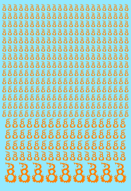 A6 - Evil Orange Drakes Transfer Sheet