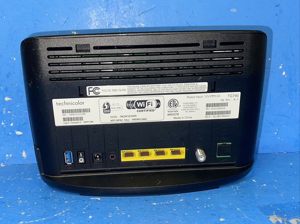 Verizon Technicolor Wi-Fi Router TG 790