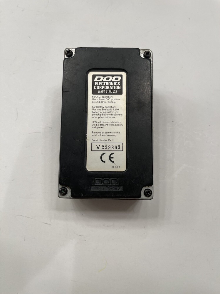 DOD Digitech FX20C Stereo Phasor Analog Phase Shifter Guitar Effect Pedal