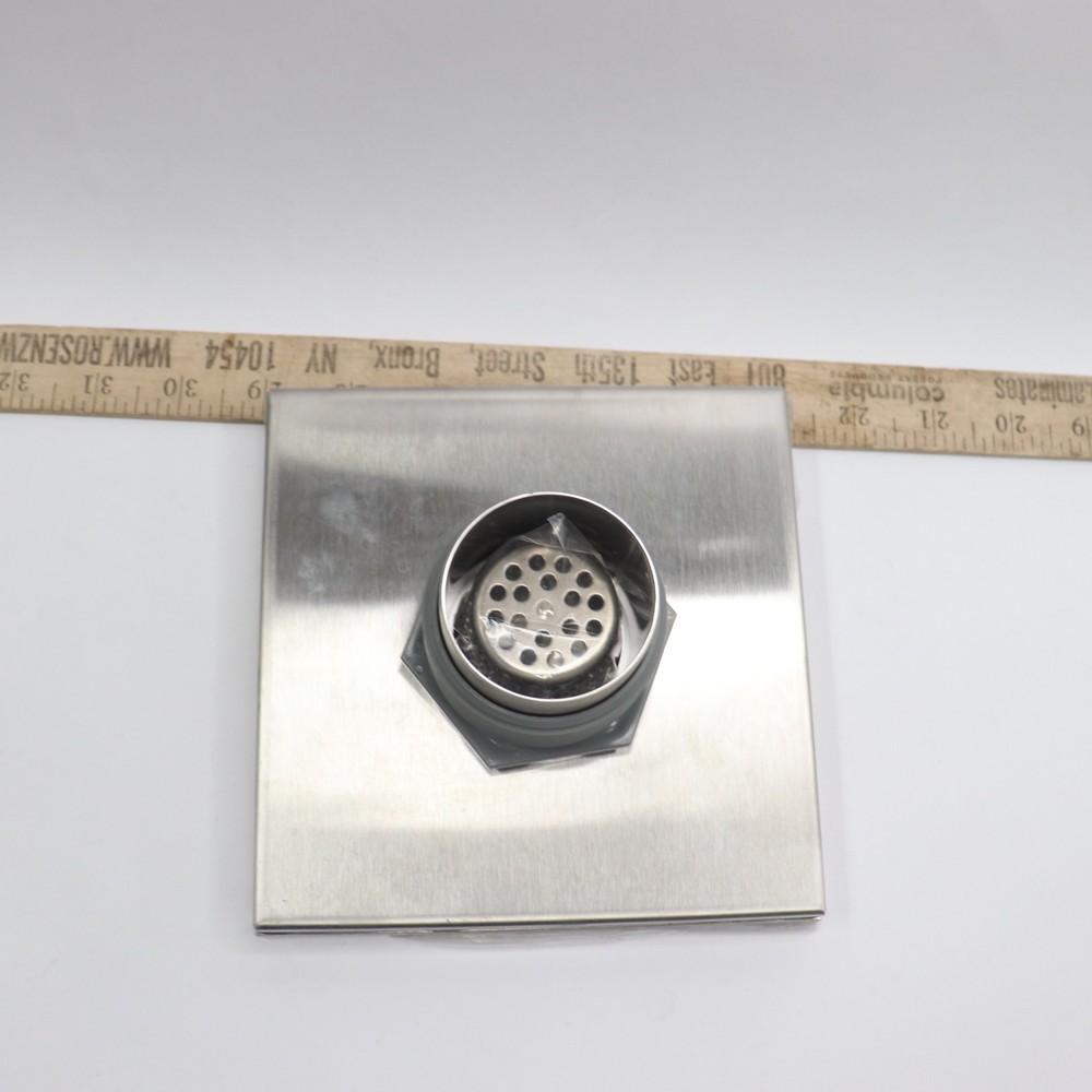 Oatey ABS Chrome Square Drain 6"