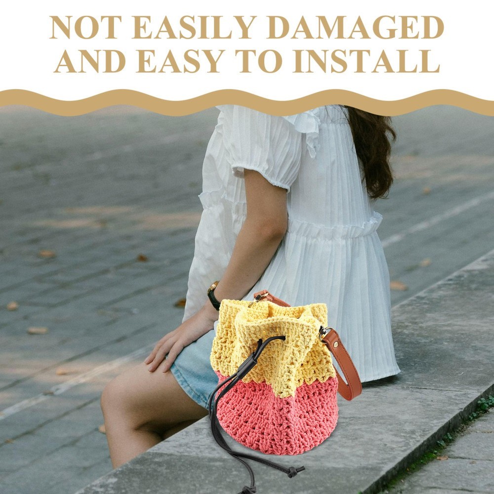 3 PCS Bucket Bag Replacement Strap Drawstring Cord Detachable Pull