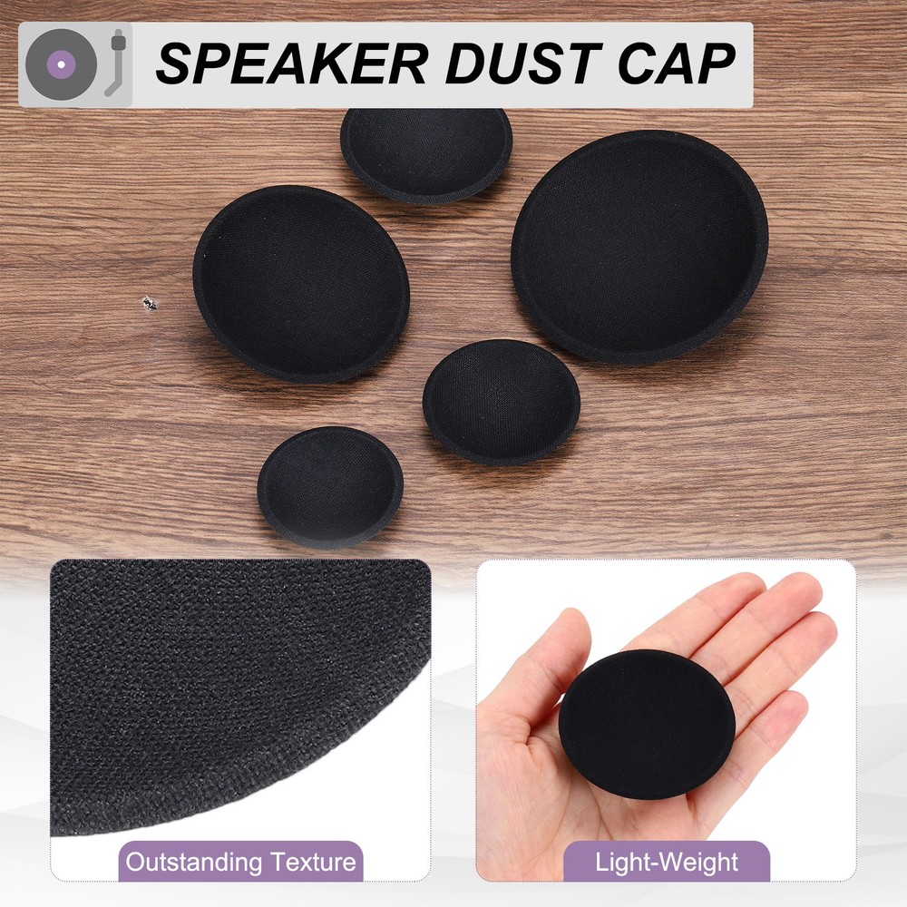 8 Pcs Speaker Dust Cap 55mm/2.2" Outer Diameter Oiled Cloth Cap