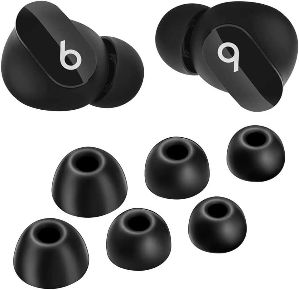 Replacement Eartips for Beats Studio Buds/fit Pro/studio Buds+, Black