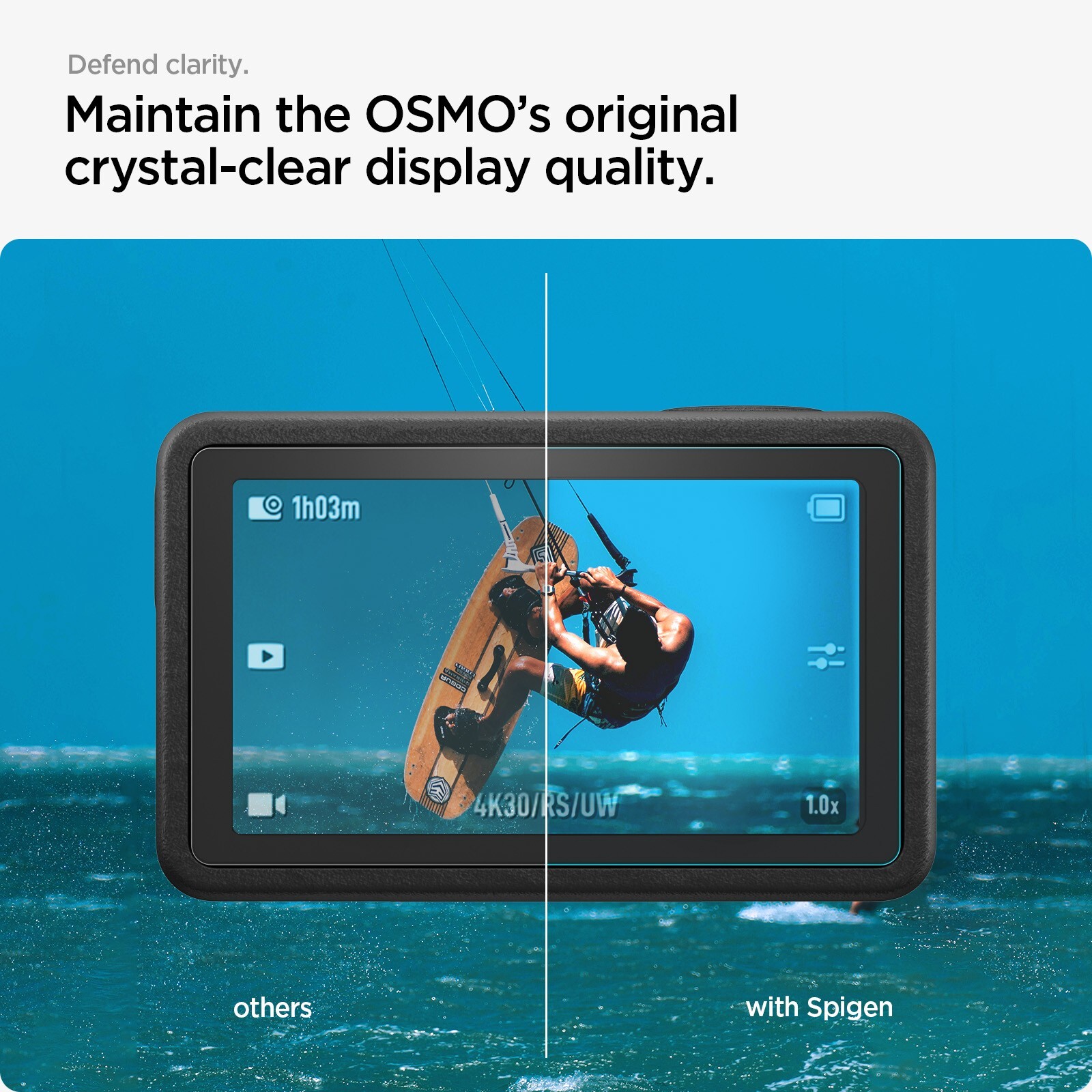 For DJI Osmo Action 5 | Spigen Glas.tR SLIM Screen Protector Multi Pack