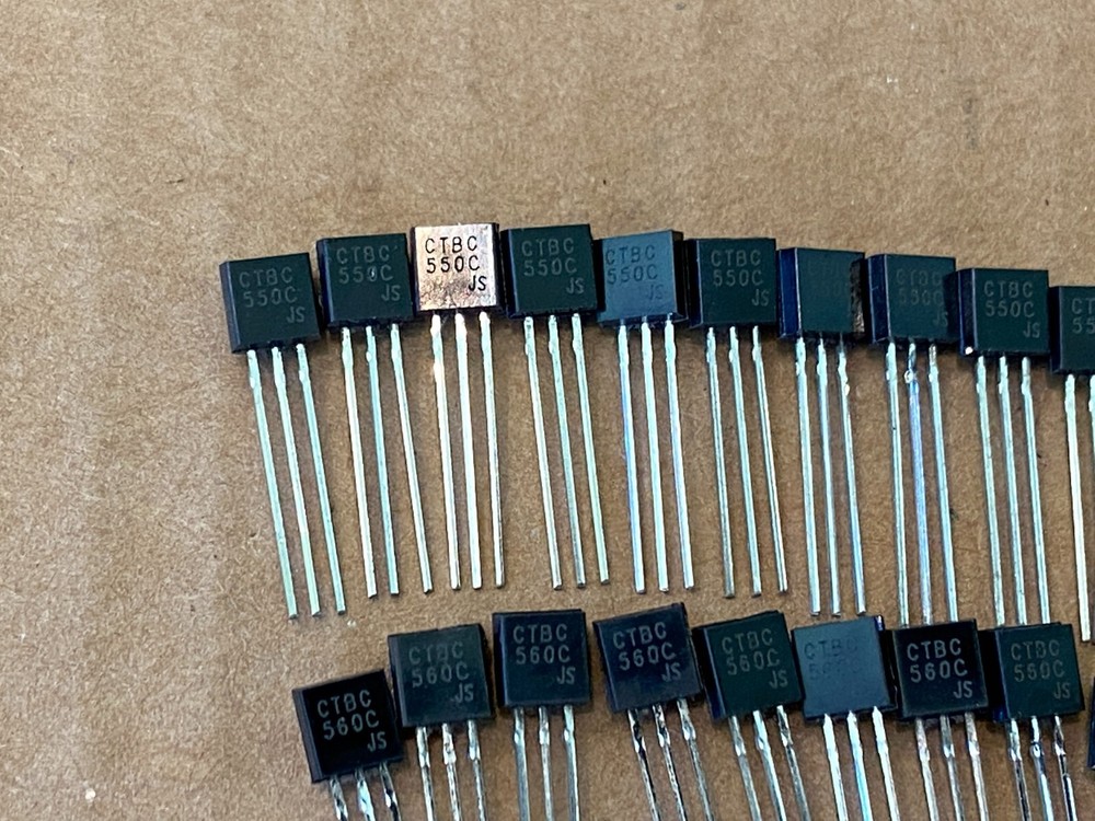 BC550C + BC560C 10 each Transistors Complementary Pair Genuine US Stock