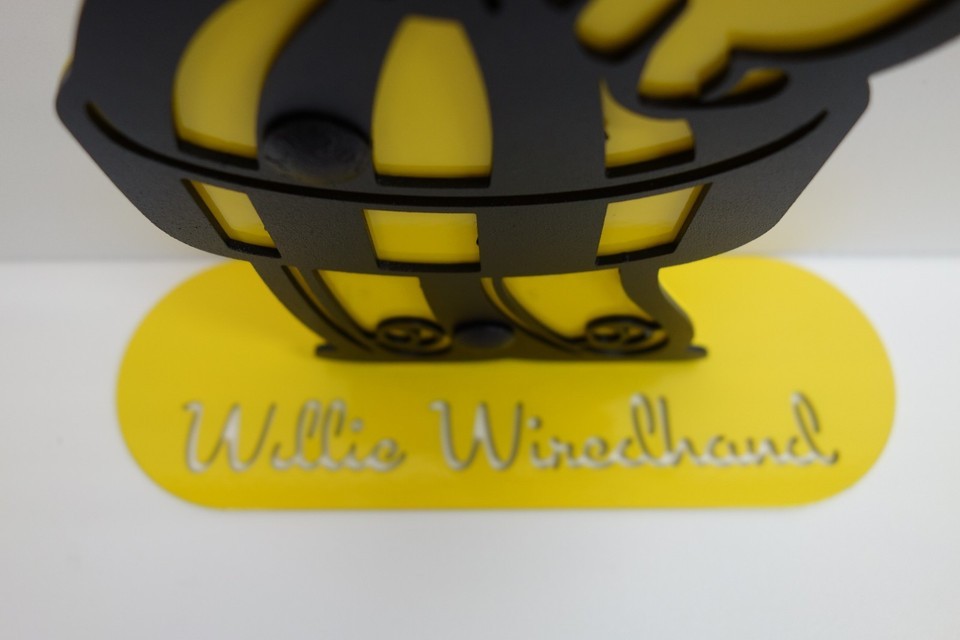 Electric Power Reddy Kilowatt Willie Wirehand ELECTRICIAN GIFT STEEL . VERY NICE