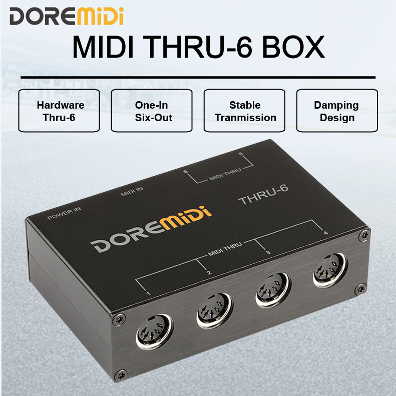 DOREMiDi MIDI THRU 6 Thru Box Controller