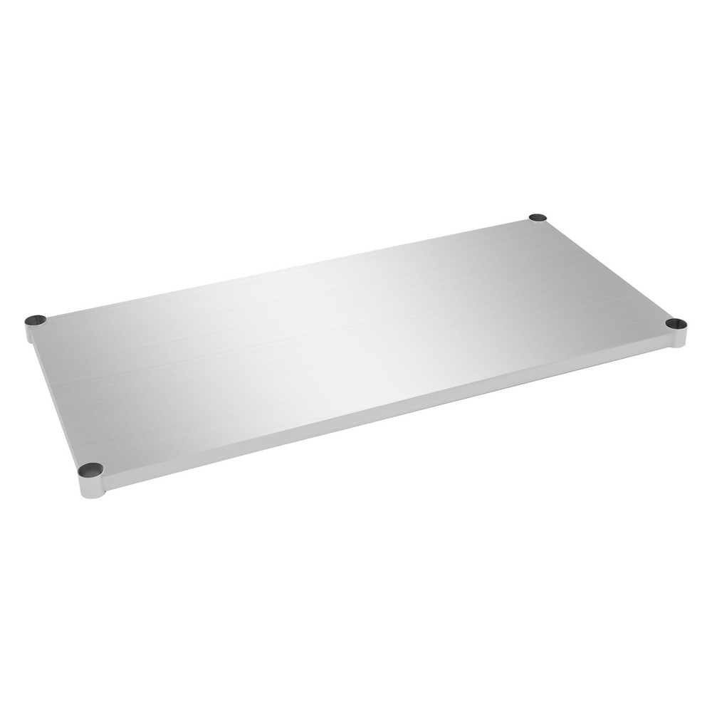 Silver Under Shelf for Work Tables Stainless Steel Adjustable Lower Shelf NEW