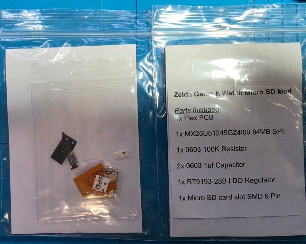 Zelda Game & Watch SD Mod Kit (Components Only)