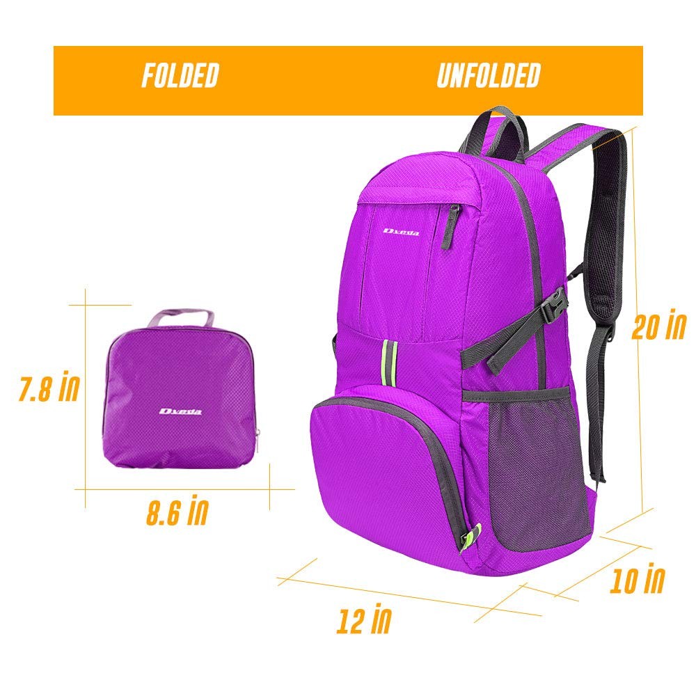 35L Lightweight Packable Backpack Waterproof Durable Hiking Travel Backpack D...