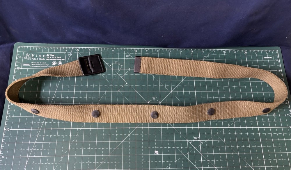 WW2 USMC Rare Web Belt With Snaps Mint Condition