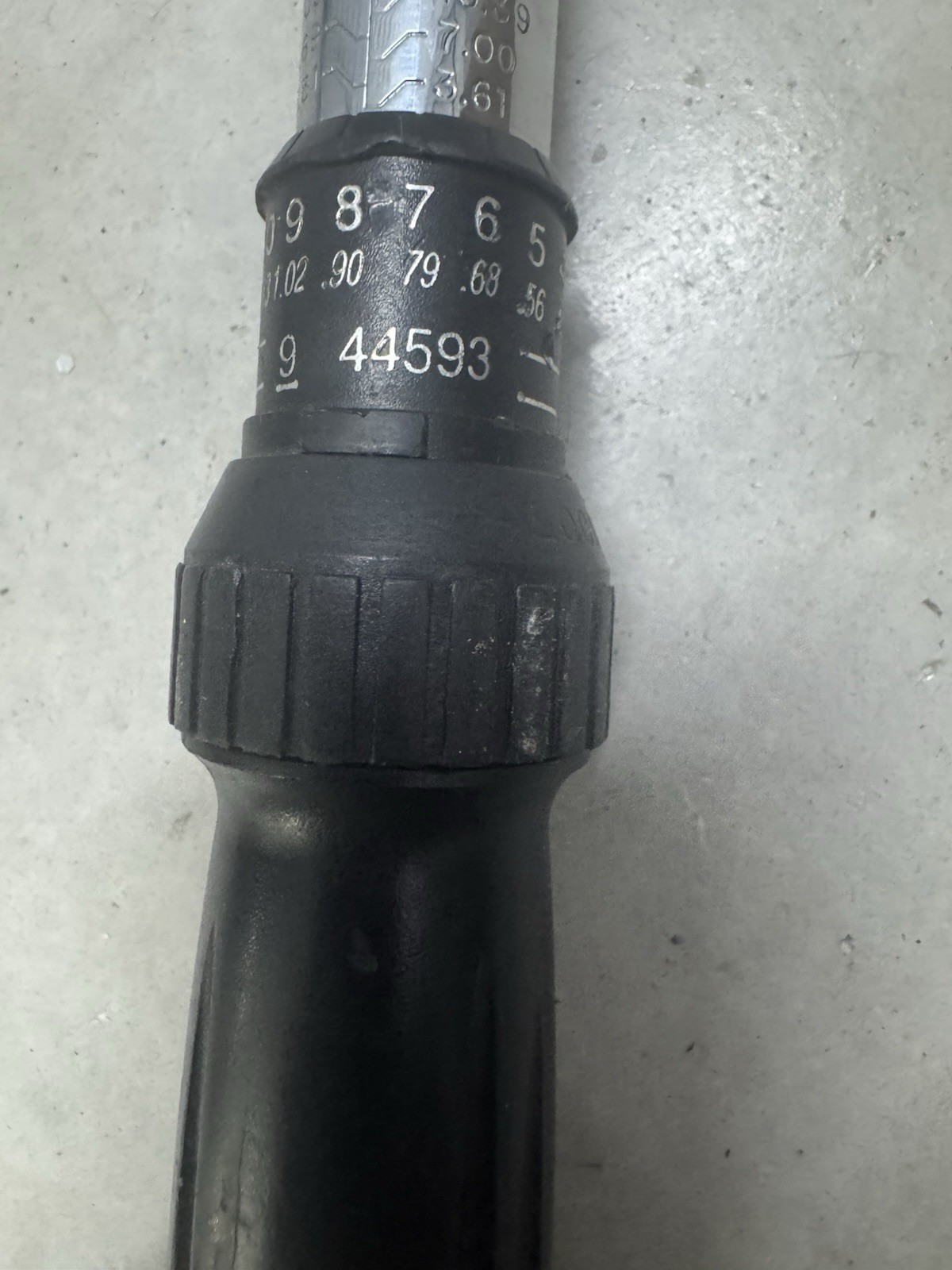 CRAFTSMAN 44593 MICROTORK TORQUE WRENCH 3/8" 44593-9 Made In USA 25-250 Inch Lb