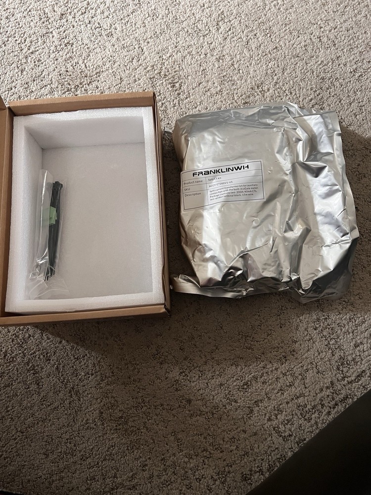 Franklin WH Split CT Kit Split Current Transformer Kit ￼ACCY-CT200V1-US