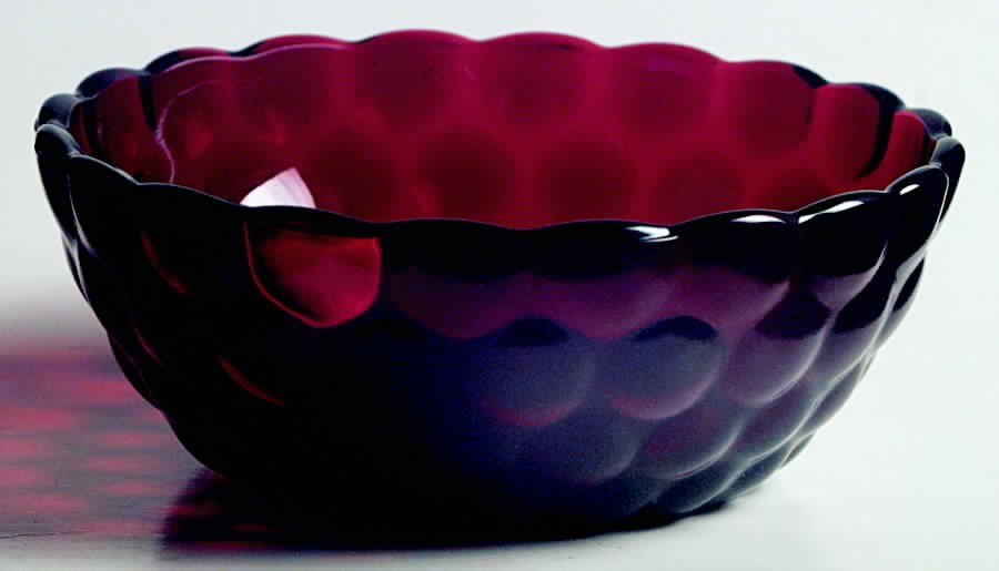 Anchor Hocking Bubble Ruby 4" Small Fruit/Dessert Bowl 2296415