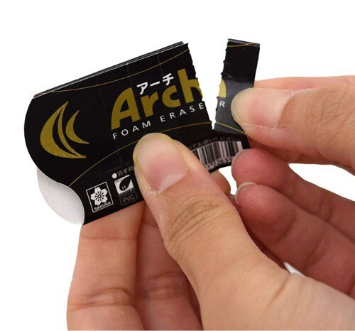 Sakura Arch Foam Eraser, Small Black