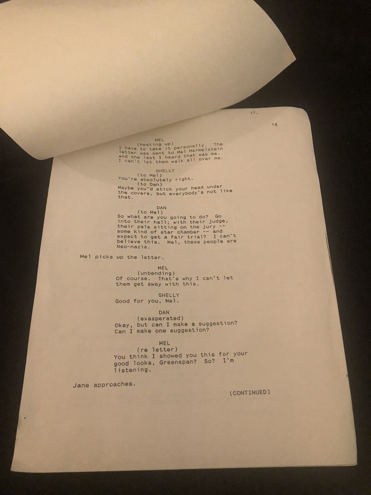 NEVER FORGET TELEPLAY by Ronald Rubin [Final Shooting Script]