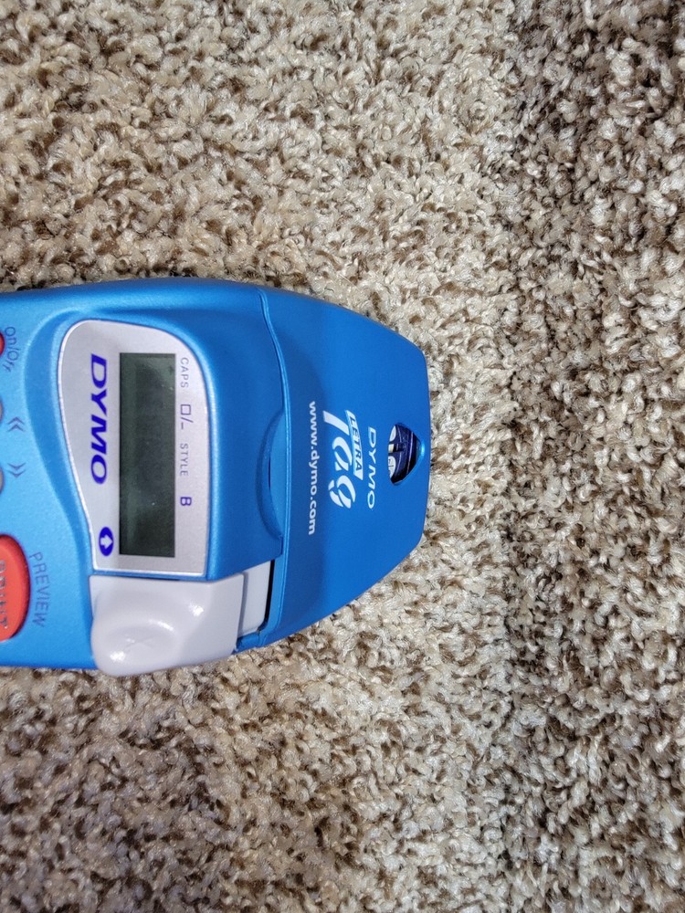 Dymo LetraTag Label Maker Blue tested working Nice