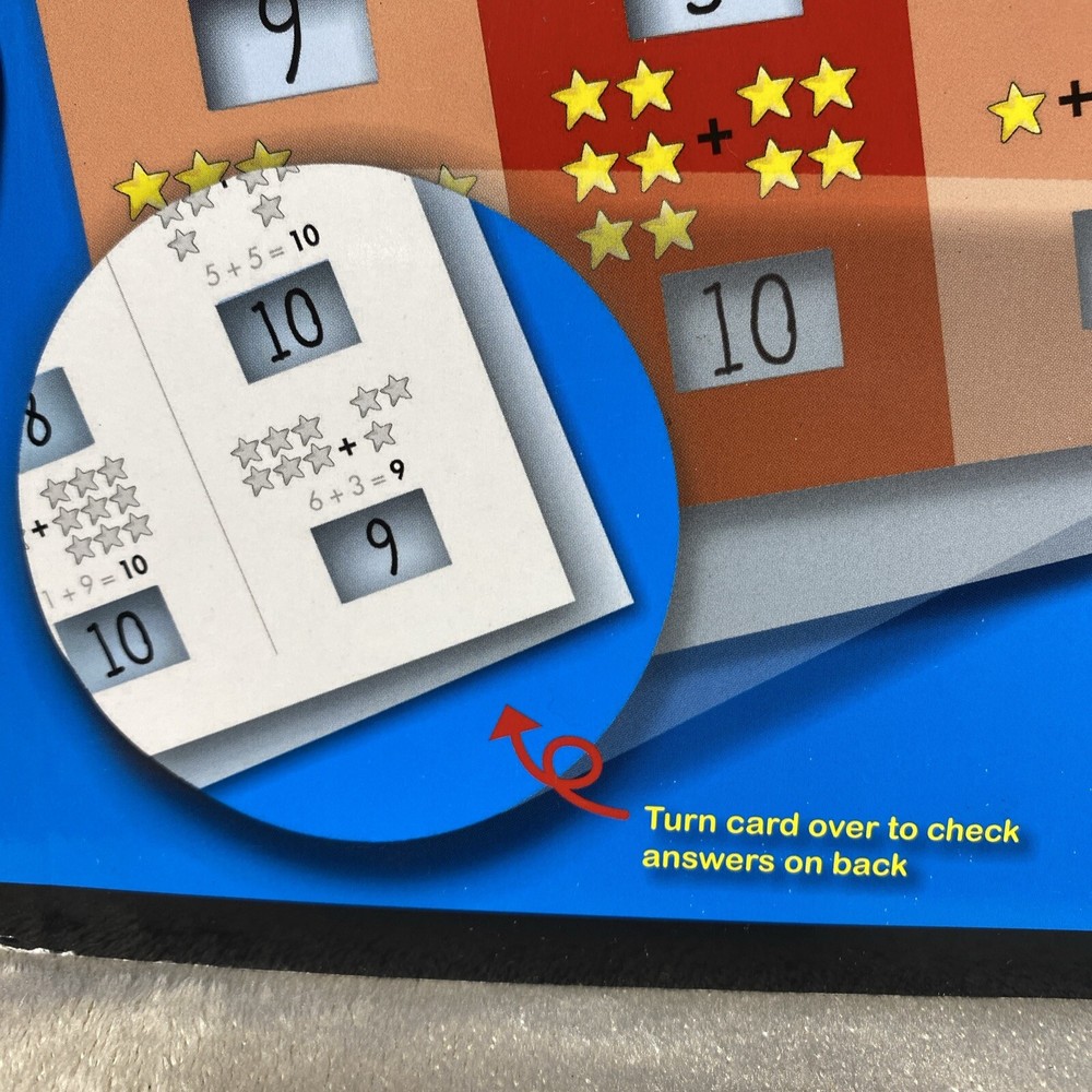 TURN & LEARN Self-Checking MATH +/- Cards Creative Teaching Press Class Or Home