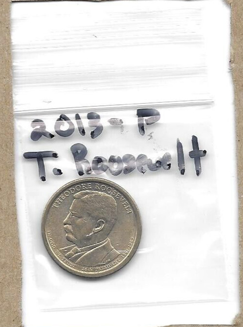 2013-P  Pres.  T. Roosevelt   Dollar.