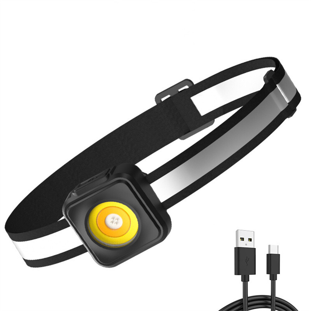 Mini LED Head Light 3 Mode Spray Gun Light Headlight With Reflective Stripe HOT