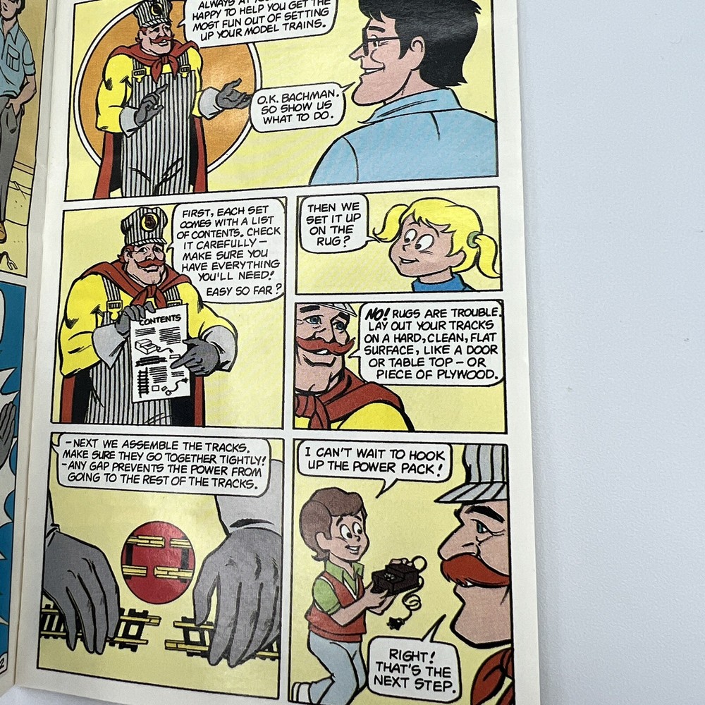 Bachmann The Master Railroader Train Set Instruction Manual Comic Book 1988
