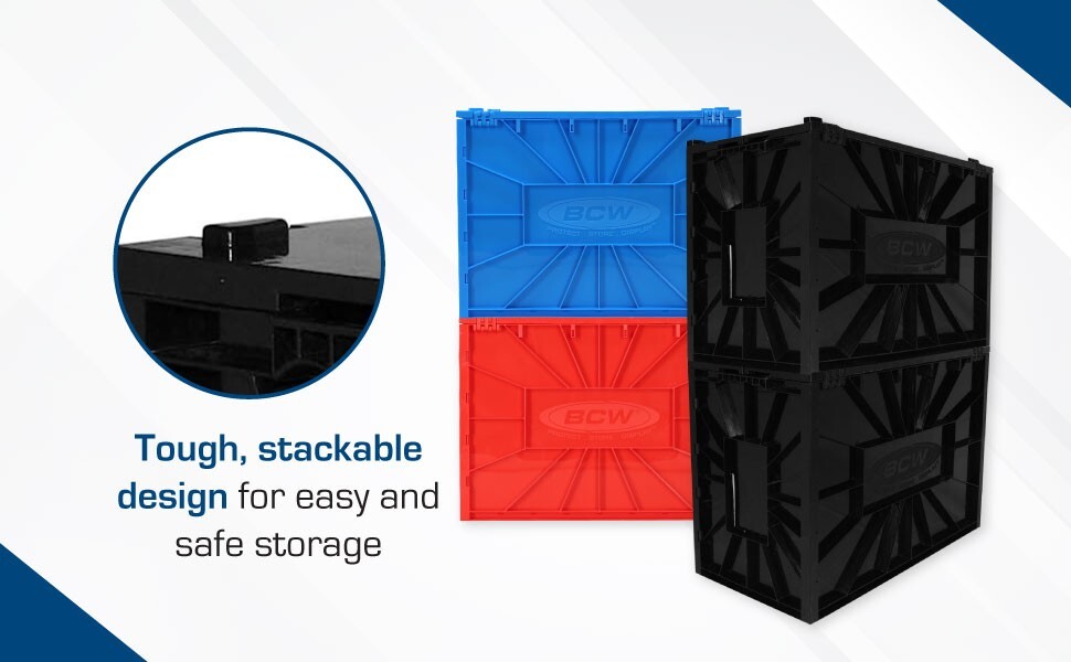 BCW MultiColor 4 Pack Short Comic Book Bin Partitions Combo Black Blue Green Red