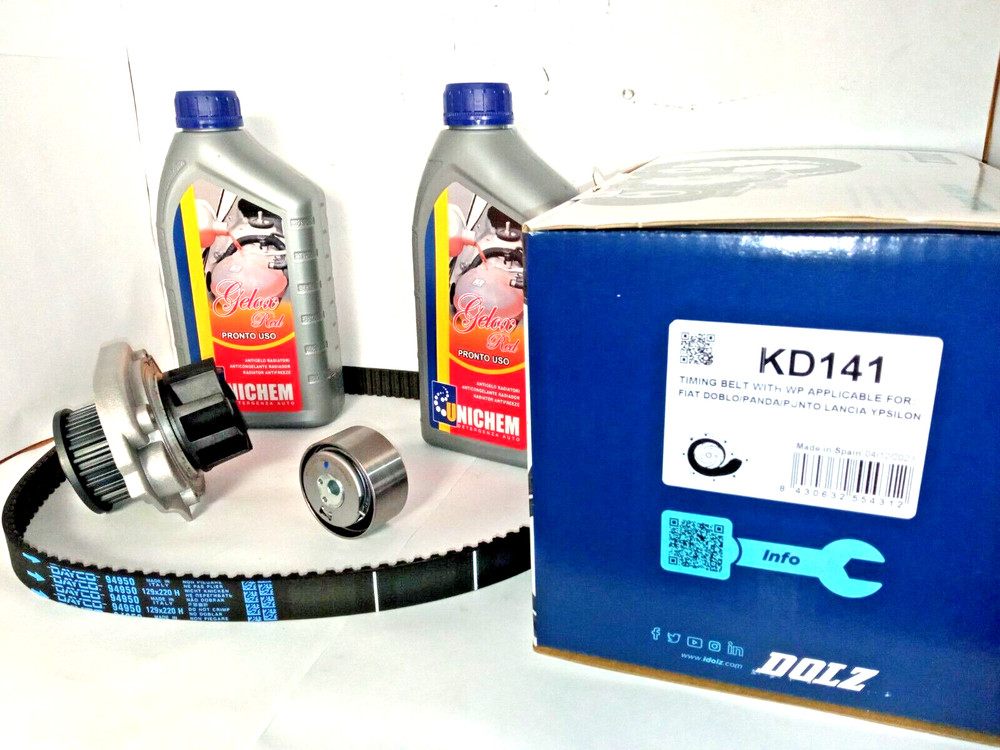 Service Belt Water Pump Distribution Kit for Fiat Punto Panda Doblo 1.2 1.4