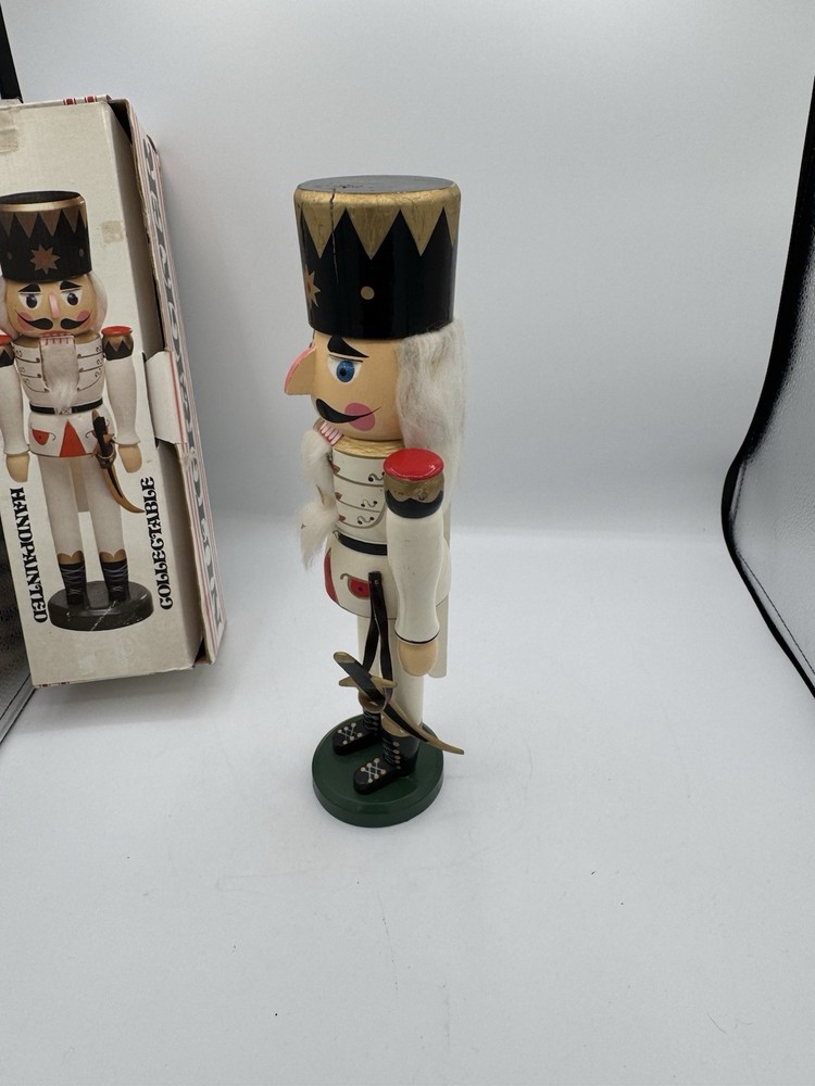 14 Inch Tall Vtg China Nutcracker In Original Box