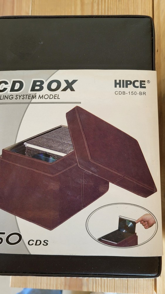 HIPCE CD STORAGE CASE LID Desktop disc storage box  NEW