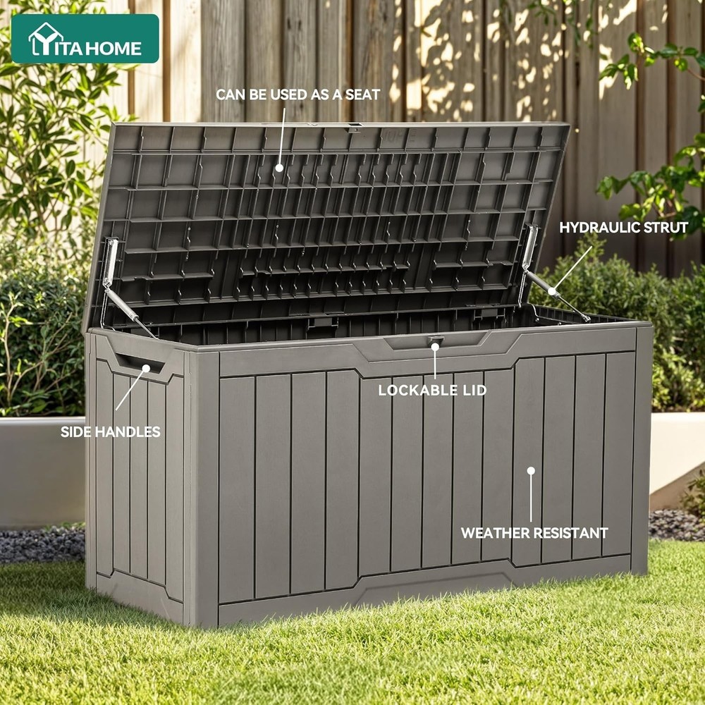 Waterproof Outdoor Storage Container 80 Gal