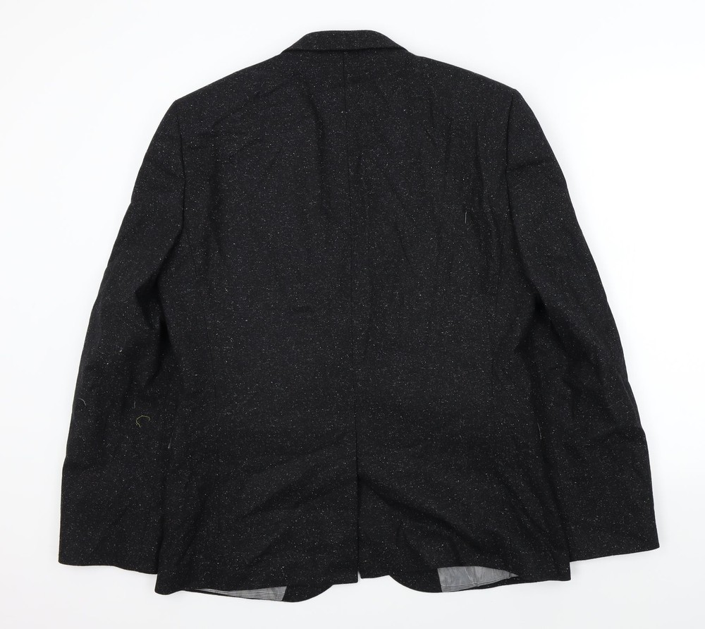 NEXT Mens Black Wool Blend Suit Jacket Size M