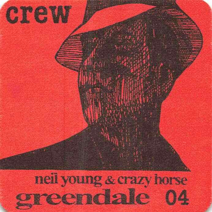 Neil Young & Crazy Horse Backstage Pass Red Crew Cloth Variant