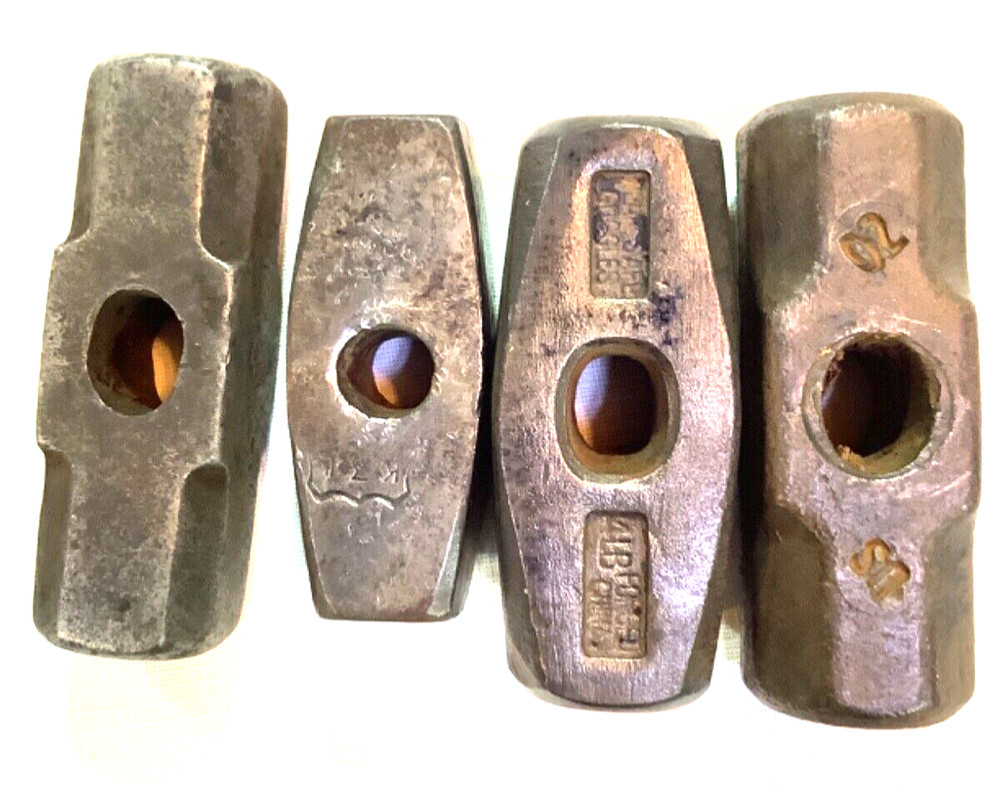 4 Blacksmith hammer heads