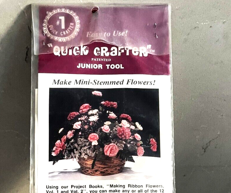 Vtg Quick Crafter Junior Tool Rosette Maker, Yarn Ringlets for Dolls & More New