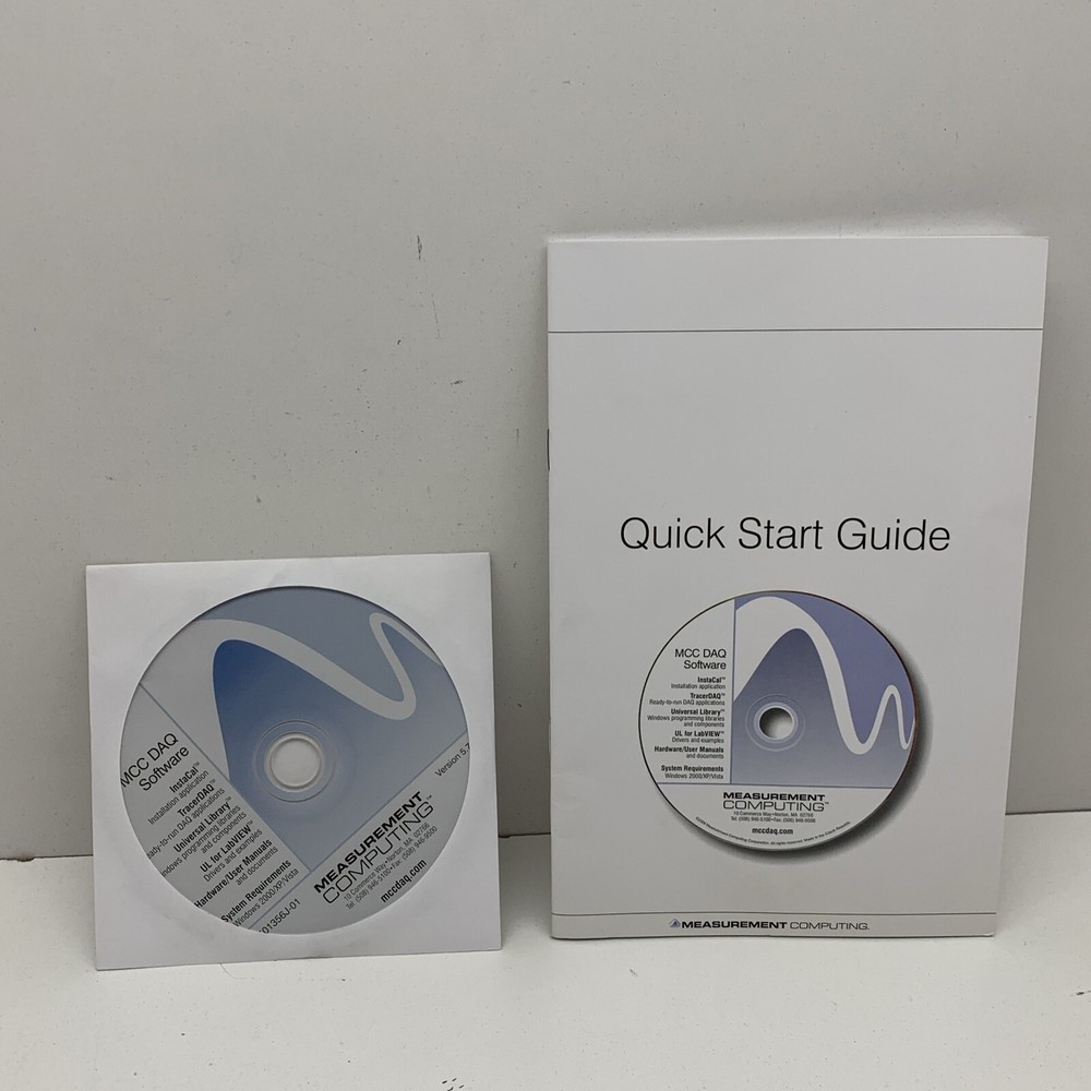 National Instruments 501356J-00 MCC DAQ Software CD-ROM CD Kit Version 5.72