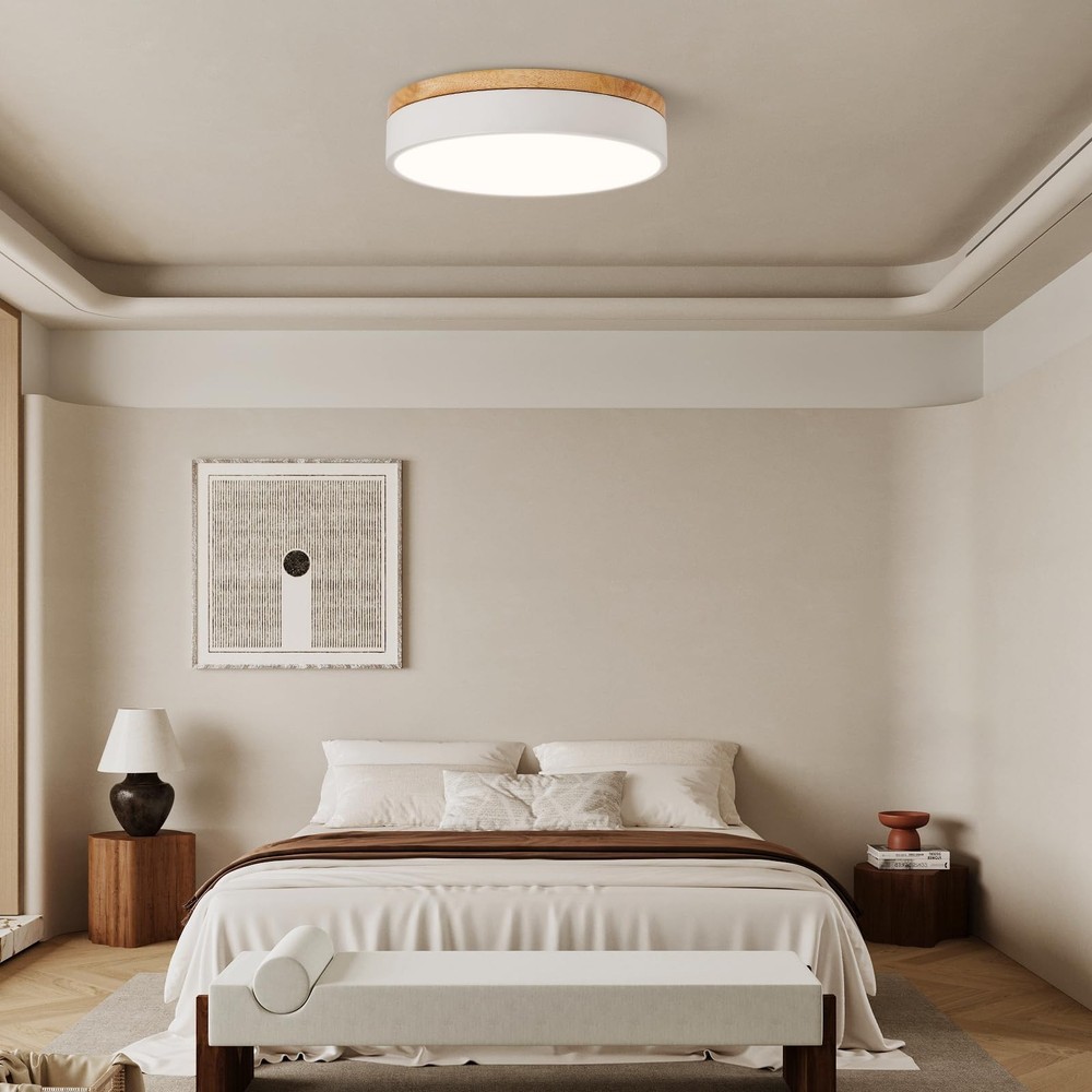 Led Flush Mount Ceiling Light: 11.8" Dimmable 5CCT Overhead Ceiling Lighting ...