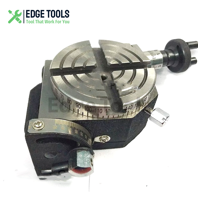3"/75mm Tilting Rotary Table With 65 mm Mini Lathe Chuck For Milling Machine USA